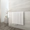 EMKE Heizkörper Flach 630x620mm, Design Flachheizkörper Moderne Heizkörper Horizontal Paneelheizkörper Seitenanschluss Einlagig Wandheizkörper Weiß 450 Watt