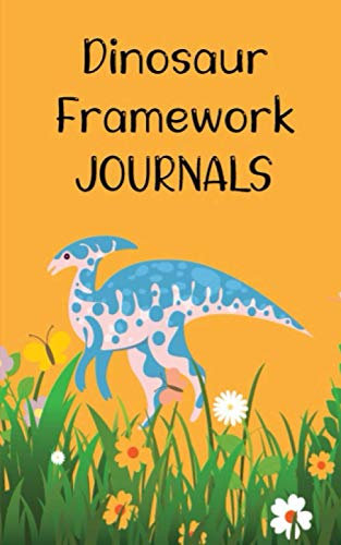 Dinosaur Framework JOURNAL MNJIVMRAYU: Hardcover Notebook/Journal, Inspirational Wire Bound Spiral Notebook, ABC Kids, Notebook with Lined Sheets for K-3 Students, 100 pages, 5 x 8 inches Paperback
