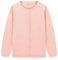 CUNYI Ragazze Girocollo Cardigan Leggero Button-up Cotone Maglia Maglione con Bottoni Scuola Uniforme per Ragazza, Rosa Chiaro 120