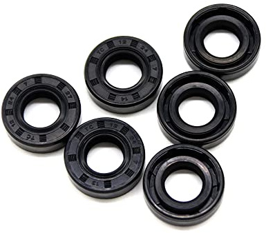 5pcs schwarze ID 12mm NBR Nitril Gummiwellenöldichtung,12x22x6mm