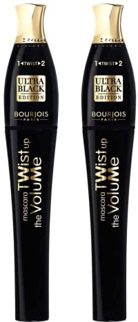 2 x Bourjois Paris Twist Up The Volume Mascara - 01 Ultra Black