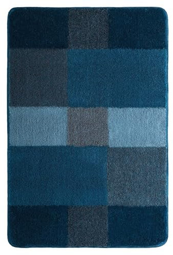 Kleine Wolke Badteppich Joana (LBH 120x70x2 cm) LBH 120x70x2 cm blau