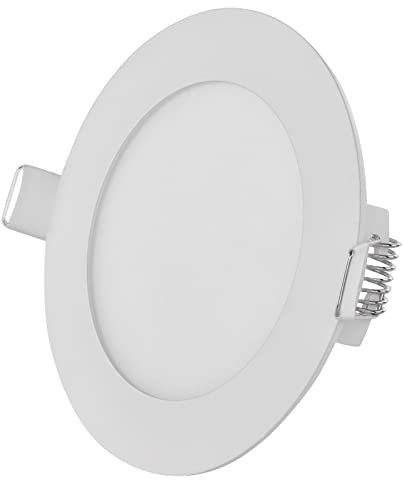 EMOS LED Panel 12,5 W, runde 1050 lm Einbauleuchte, Deckenleuchte in Weiß mit Durchmesser 17 cm, extra flach, Einbautiefe 2,1 cm, Lichtfarbe neutralweiß 4000 K, inkl. LED-Treiber