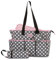 Disney Unisex Baby Tote Wickeltasche und Wickelunterlage, Minnie Mouse Polka Dot Print, Large