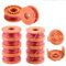 OrangeClub Rasentrimmer Spule Schnur Kappe 10 Stück Rasentrimmer Schnur mit 2 Stück Spulenabdeckung für WORX Rasentrimmer WA0010 WG154 WG163 WG180 Teile.