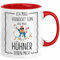 Trendation - Lustige Hühner Tasse - Geschenkidee mit Spruch für Hühnerliebhaber (Rot)