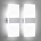 Lightsjoy 2x 12W LED Wandlamp Innen Moderne Wandleuchte up and down Innenbeleuchtung Flur Belechtung für Schlafzimmer Korridor Wohnzimmer Treppe usw kaltweiß