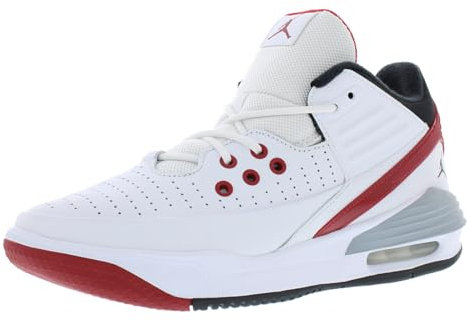 Nike Herren Jordan Max Aura 5 Basketballschuh, White/Black-Varsity, 46 EU
