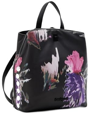 Desigual, Accessories PU Backpack Mini Donna, Nero, Taglia Unica