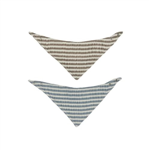 OYOY Bavoir rayé - Lot de 2 20x38cm