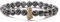 8mm Schwarzes Malachit Perlen ArmbandCartoon Tier Motiv Anhänger Stretch Armband Kinder Naturstein Glücksarmband Süßes Weißes Kleines Pinguin Armband