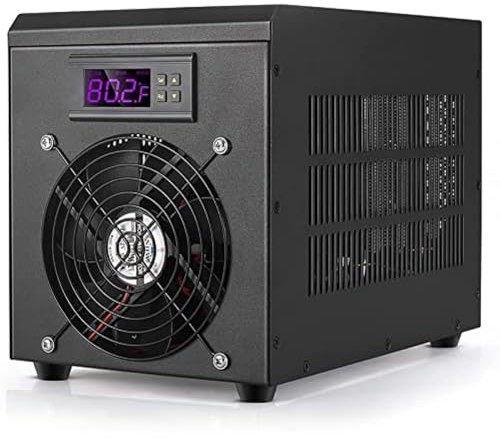 VACSAX Enfriador de Agua para Acuario, Enfriador y Calentador de Agua para Acuario con Bomba, Temperatura Constante automática, Rango de Temperatura de 50-104 °F/10-40 °C, para peceras domésticas