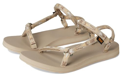Teva Damen Original Universal Slim Sandals, Archive Wings White Pepper, 39 EU
