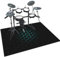 Zteiuqx Alfombra para Bateria Electronica Alfombra bateria batería Tambor Alfombra Alfombrilla insonorizada Alfombras para Bombo Caja Alfombrillas Antideslizantes Alfombras Acusticas 120 x 70 cm