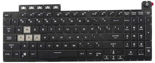 Teclado de repuesto con retroiluminación para ASUS TUF Gaming 8 F15 FA506 FA506H FA506Q FA506U FX506 FX506H FX506L F17 FX706 FX706L FA706U FX706U FA706 (inglés de EE. UU., retroiluminado)