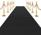 SK Studio Schwarz Teppich Läufer Eventteppich Hochzeitsteppich VIP Event Teppich Rutschfester Red Carpet Empfangsteppich, 1 x 10 m