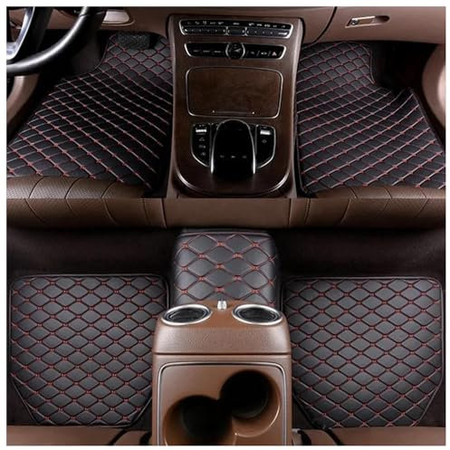 WEQTYSAB Car Floor Mats, for Dacia Duster 2018-2023 Car Floor Mats Custom Waterproof Non-slip And Anti-wear Front And Rear Car Foot Mats Set,A