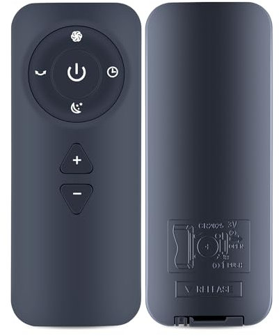 TCNOUMT Replacement Remote Control fit for U ULTTY Bladeless Tower Fan and Air Purifier in One CR021, CR020, CR022, SKJ-CR021U, SKJ-CR021, Black