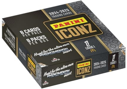 Panini Ligue 1 ICONZ Trading Cards Box 8 Pockets (8 Cards per Pouch)