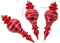 ABOOFAN 3 Pezzi Decorazioni Rosse con Design Addobbi per Natale Decorazioni per e Caminetti