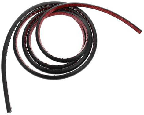 Moulure Quart de Rond Adhésif en Pvc Flexible, 3 Mètres Noir | Bande Auto-adhésive Décorative, pour Sol et Escaliers, Finition Soignée