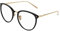 AiSi Damen vintage Retro Brille Eyewear One Size, Ohne Stärke, schwarz und Gold, Sand Black,