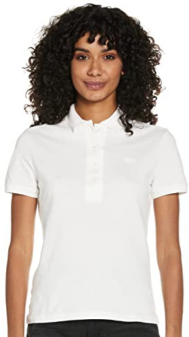 Lacoste Damen PF5462 Poloshirt, Blanc, 44