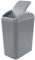 Lesbye 15 L Kitchen Trash Bin, Plastic Swing Top Dustbin, Bathroom Office Waste Bin, Grey