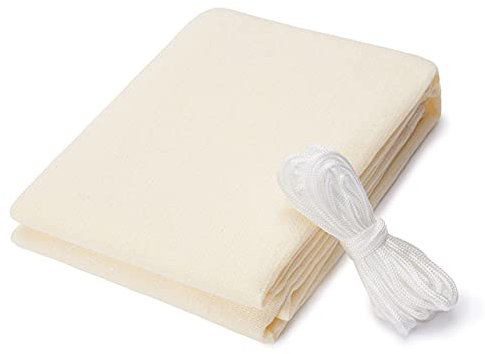 Lumaland Brise-Vue pour Balcon, Jardin 0,9 x 5 mètres - Cordes de Fixation Inclues - 100% HDPE - Pare Soleil avec Protection UV et Résistant aux Intempéries - Crème