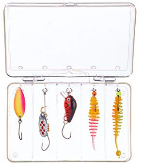 Balzer Köderset Trout Attack Mix 4-5 Forellenköder zum Forellenangeln, Ultra Light Köder für Forelle, Forellenblinker, Spoons, Forellenjigs, Forellenset