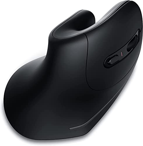 CSL - Souris Verticale sans Fil Optique - Bluetooth + 2,4 Ghz Wireless Mouse - Ergonomique reposant pour Le Bras - Soulagement du Tunnel Radial, Tennis Elbow, épicondylite - Plug and Play - PC + Mac