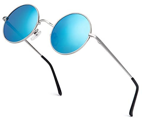 ANYLUV Sonnenbrille Herren Polarisiert, Runde Sonnenbrille Herren Damen Klassische mit UV-Schutz 45mm