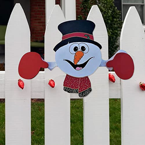 FONDUO Weihnachtsdeko Elch Wichtel Figuren Schneemann Weihnachtsmann Gartendeko Weihnachtsanhänger Gartenkarte Sammelfigure Weihnachten Wichtel für Fensterdeko Weihnachten Hochzeitsfeier (K)