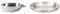 Tatonka Schale Bowl with Grip, Transparent, 18 x 5 cm & Edelstahlteller, 23 x 3 cm, 4030