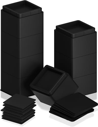 Utopia Bedding Betterhöhungen, 7,6 cm, 8 Stück, verstellbare Möbelerhöhungen, 20 cm und 15,2 cm, rutschfeste Schaumstoff- und Gummi-Polsterung, stapelbare Bettheber, strapazierfähig, für Sofa, Bett,