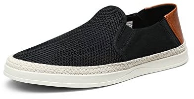 Bruno Marc Men's Loafers Slip-on Espadrilles Comfortable Casual Shoes for Men,Size 11,Black,SBFS2301M-E