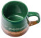Silver Buffalo Lord of The Rings Elven Text High Gloss Reactive Glaze Tapered Pottery Mug,18 Ounces