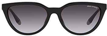 Armani Exchange Womens Ax4130Su 81588 56 Sonnenbrille Katzenauge, schwarz/grau, S, schwarz glanz / grau getönt, 56, Schwarz glänzend/grau getönt, 56