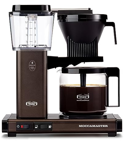Technivorm Moccamaster 53932 KBGV Select 10-Cup Coffee Maker, Dutch Cocoa, 40 ounce, 1.25l
