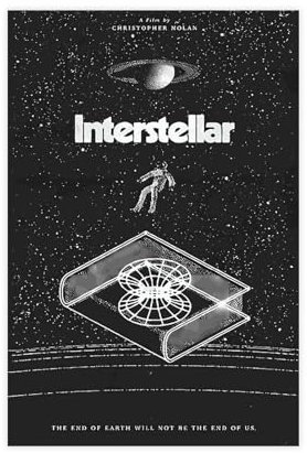 VesFy Interstellar Poster 8 Leinwand Poster Schlafzimmer Dekor Sport Landschaft Büro Zimmer Dekor Geschenk ungerahmt 30 x 45 cm