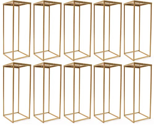 10 Stück Blumenständer aus Metall 80cm Gold Blumenständer aus Metall Höhe Hochzeit Vase Set für Hochzeiten Partei Nach Hause
