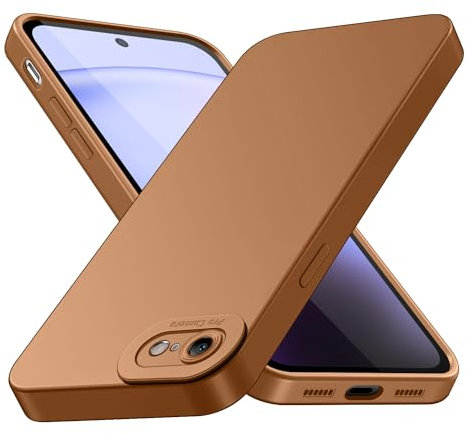 Tenphone Coque pour iPhone SE 2022 / SE 2020 et iPhone 8/7 (4,7), Housse Etui de Protection en Silicone Souple, Cover Antichoc avec Protege de Camera, Compatible avec IP SE 3/8/7 TPU (Marron)