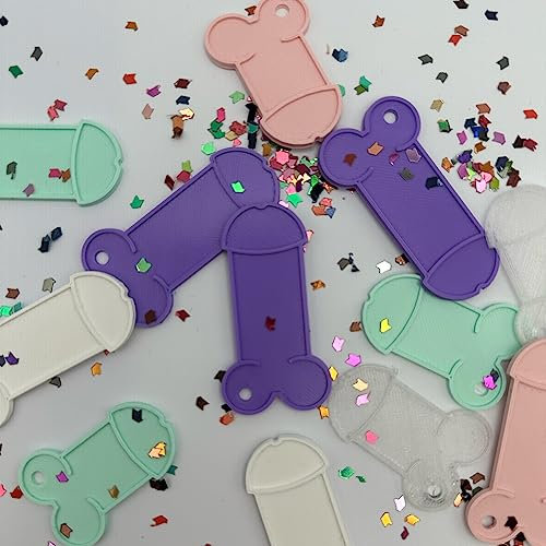 meeboo Einkaufswagenchips 3D Druck Penis Dickchip (schwarz, 3)