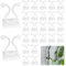 130 Pcs Vine Plant Climbing Wall Fixer, VEGCOO Self-Adhesive Vine Clips Vines Plants Support Fixture Invisible Plant Climbing Wall Clips, Sticky Plant Fastening Clips for Garden Indoor Climbing Plants
