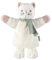 Sterntaler Kinder Handpuppe Katze - weiches Spielzeug zum Puppentheater, Erzählen, Kuscheln & Sprachförderung – perfekter Spielkamerad & Geschenkidee - für Jungen & Mädchen, weiß/rosa