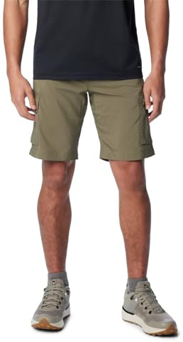 Columbia Men's Silver Ridge Utility Cargo Short, Cargo Hiking Shorts, Stone Green, W36/L8