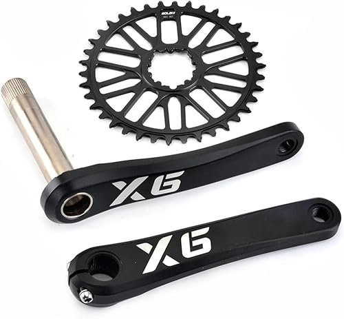 FFYZSMBF XT Kurbelgarnituren Hohles integriertes Kettenblatt 170 mm/175 mm Fahrradkurbelgarnitur 32T, 34T, 36T, 38T, 40T, 42T, 44T, 46T, 48T Fahrradkurbelarm-Set