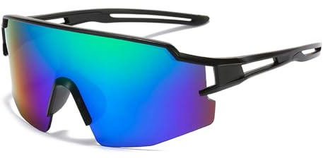 MUSELK Lunette de Soleil Sport Polarisée, Lunettes de Cyclisme Homme Femme Cyclisme Lunette Protection UV400 Lunette de Soleil pour Course à Pied Cyclisme Pêche Conduite Golf Ski