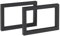[en.casa] Tischbeine im 2er Set Lunderskov Tischkufen Metallbeine 35 x 50 cm höhenverstellbar Tischgestell für Couchtisch Sitzbank Sitzhocker Schwarz Tischfüße
