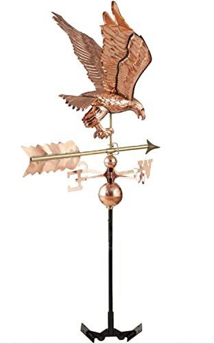 Weathervane, Eagle Weather Vane, Purple Copper Roof Weather Vane Outdoor Yard Weather Vane Professional Measuring Tools Weather Vane, Copper Weathervane roof mount,